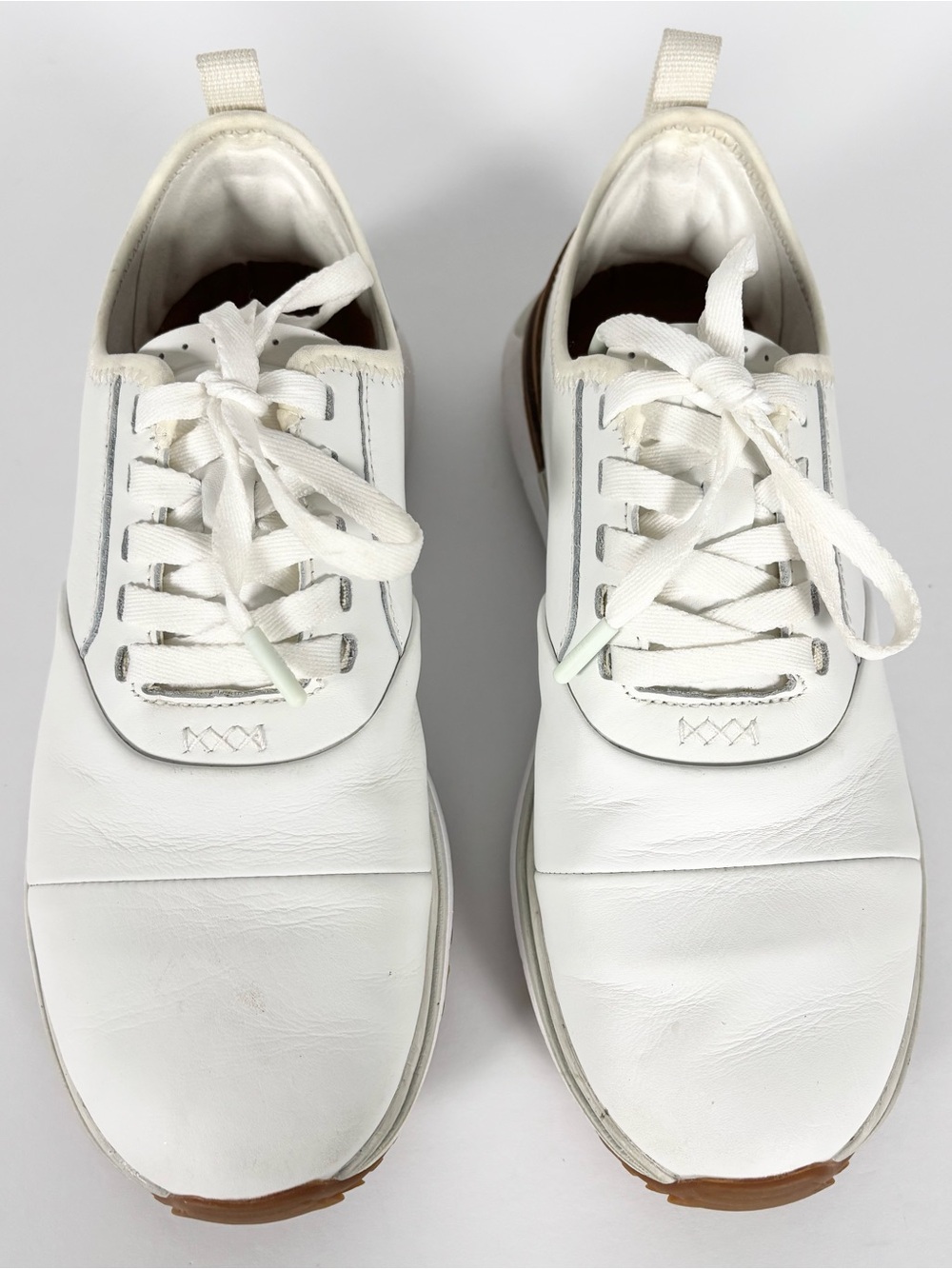 TRUE Linkswear Pro White Waterproof Full Grain Leather Spikeless Golf Shoe‎